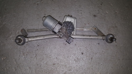 Ruitenwissermotor + mechaniek Peugeot 206 2004 voorzijde
